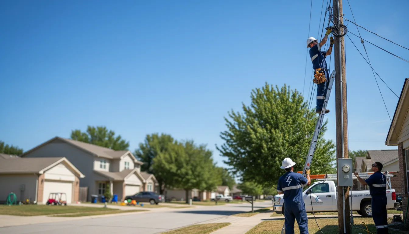 Residential electrician providing installation services in Fullerton, NE